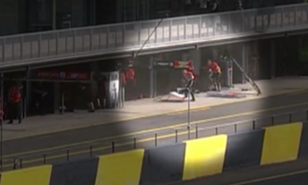 HRT crew members run for cover