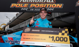 McLaughlin scores pole in dry qualifying