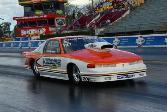 David Gauldie overcame the flu to take victory in the Super Gas category. pic: dragphotos.com.au