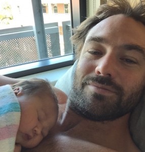 Ryan Hansford with baby Harriet River