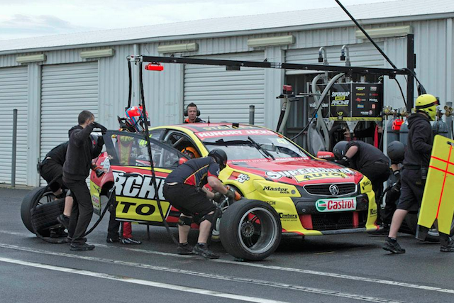 The four car test also includes the Tim Slade/Tony D'Alberto Holden