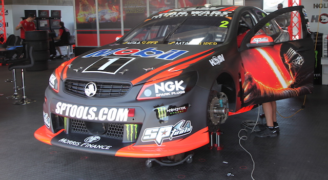 The Garth Tander/Warren Luff HRT Commodore