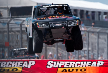 Matthew Brabham tackles the jumps at Surfers Paradise