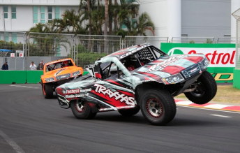 Sheldon Creed leads Robby Gordon