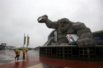 Nothing but rain at 'The Monster Mile'