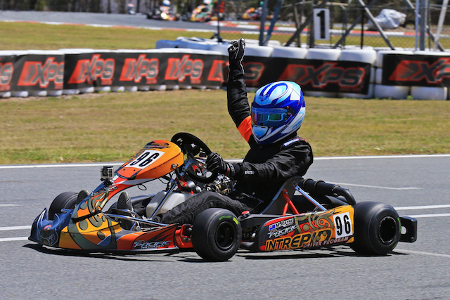 Young Kiwi karter Matthew Payne dominated the Junior Max Trophy class at Australia's Rotax Pro Tour Grand Final meeting at Ipswich in Queensland over the weekend. Photo credit: Fast Company/Coopers Photography