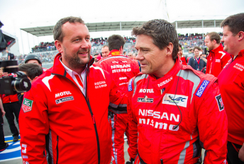 Darren Cox (left) at Le Mans in June