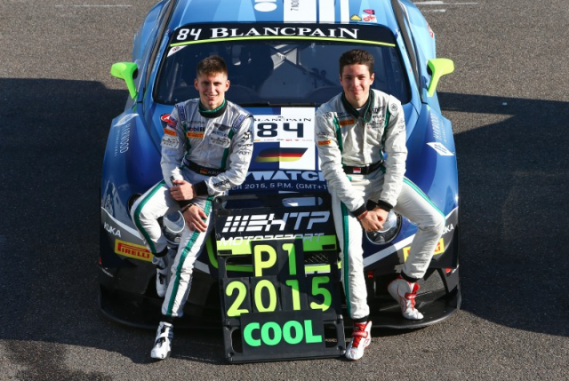 Maxi Buhk and Vincent Abril celebrate Blancpain Sprint Series success