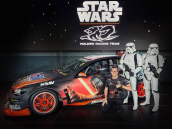 Tander will pilot a special Star Wars liveried HRT Commodore at the mountain