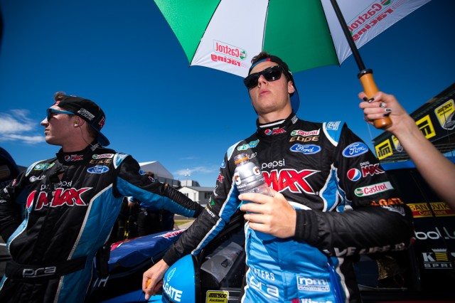 Cameron Waters on the grid prior to Race 30