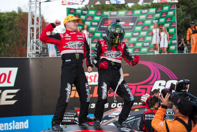 Perkins joined Courtney on the roof of the #22 at the GC600