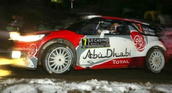 Kris Meeke leads the Rallye Monte Carlo