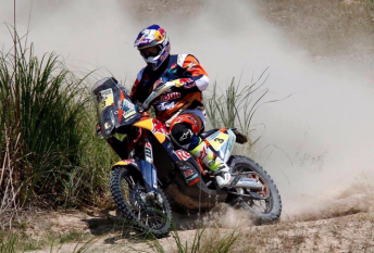 Toby Price completing his final Dakar Rally shakedown