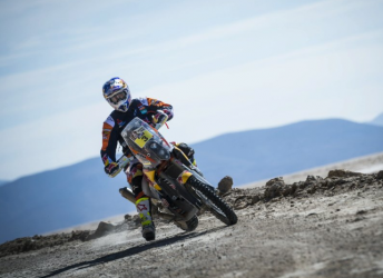 Toby Price on his way to victory in Stage 6