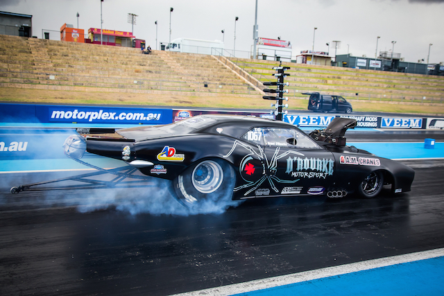 Grant O'Rourke looks to close in on 400 Thunder series leader John Zappia following his first-round Nitro Slam defeat. pic: Phil Luyer