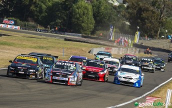 Simon Evans (Smeg Holden) has claimed the round win at Manfeild from Andre Heimgartner. He has to await on a stewards ruling to see if he has won the championship with a round to spare