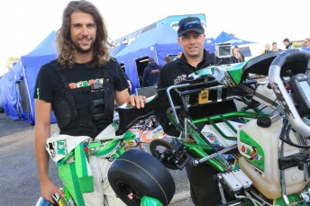 David Sera with crew chief, Darren Hossack (Pic: Cooper's Photography)