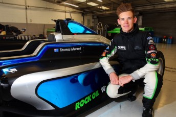Thomas Maxwell with his Sean Walkinshaw Racing BRDC F4 car