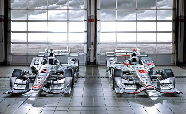 Team Penske's striking anniversary liveries for Juan Montoya (#2) and Will Power (#12)