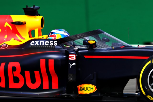 Red Bull's 'aeroscreen' made its debut in Friday practice