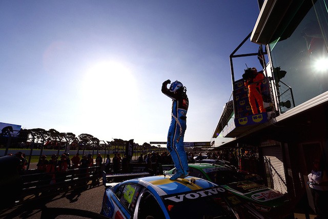 Master of all he surveys … Scott McLaughlin on top of his game at Phillip Island