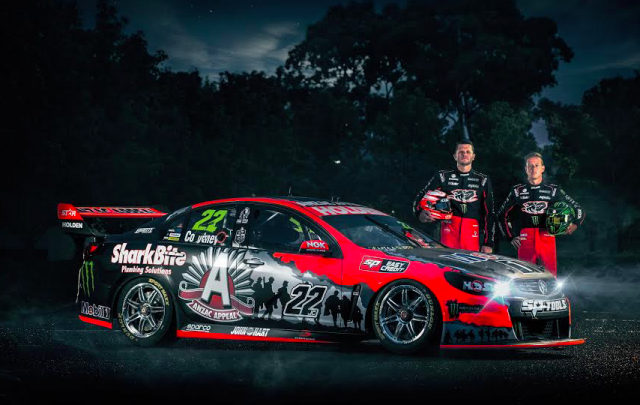 Courtney and Tander with HRT's ANZAC livery