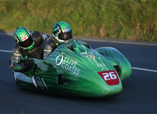 Australian sidecar racer Dwight Beare