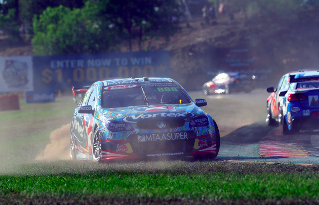 Lowndes during his Race 12 spin
