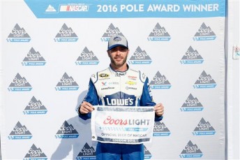 Jimmie Johnson scored pole