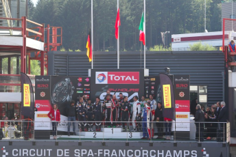 Talbot and team atop the Am Class podium