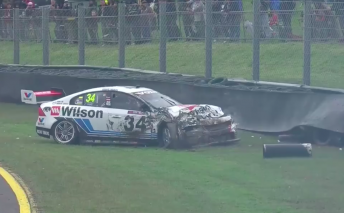 Golding's Volvo comes to rest