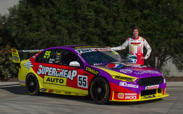 Mostert with Supercheap's throwback scheme