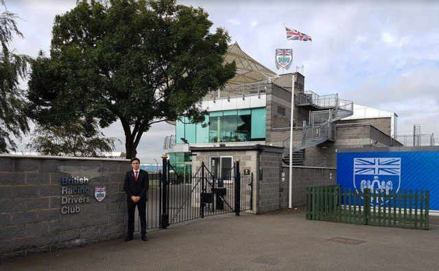 Thomas Randle at BRDC headquarters