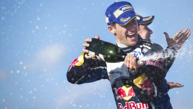 Plenty of smiles for the four-time WRC champion