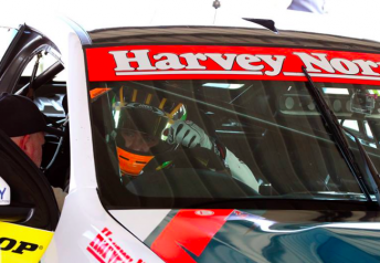Jack Smith test the Falcon FG at Queensland Raceway pic: Matthew Paul Photography