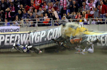 Jason Doyle and Chris Harris crash out in Poland