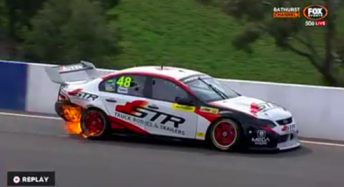 Matthew Palmer's burning Falcon