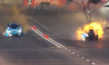 VIDEO: NHRA Funny Cars collide in fiery crash