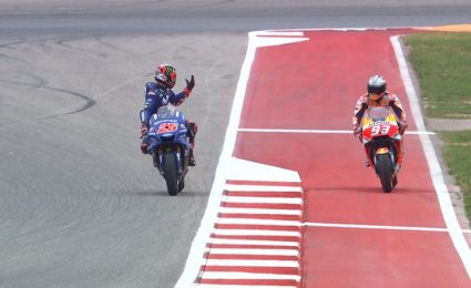Marquez loses pole position for blocking Viñales