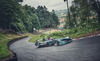 Evans breaks electric hillclimb record in Formula E car