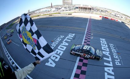 Almirola takes victory as Busch runs out of fuel