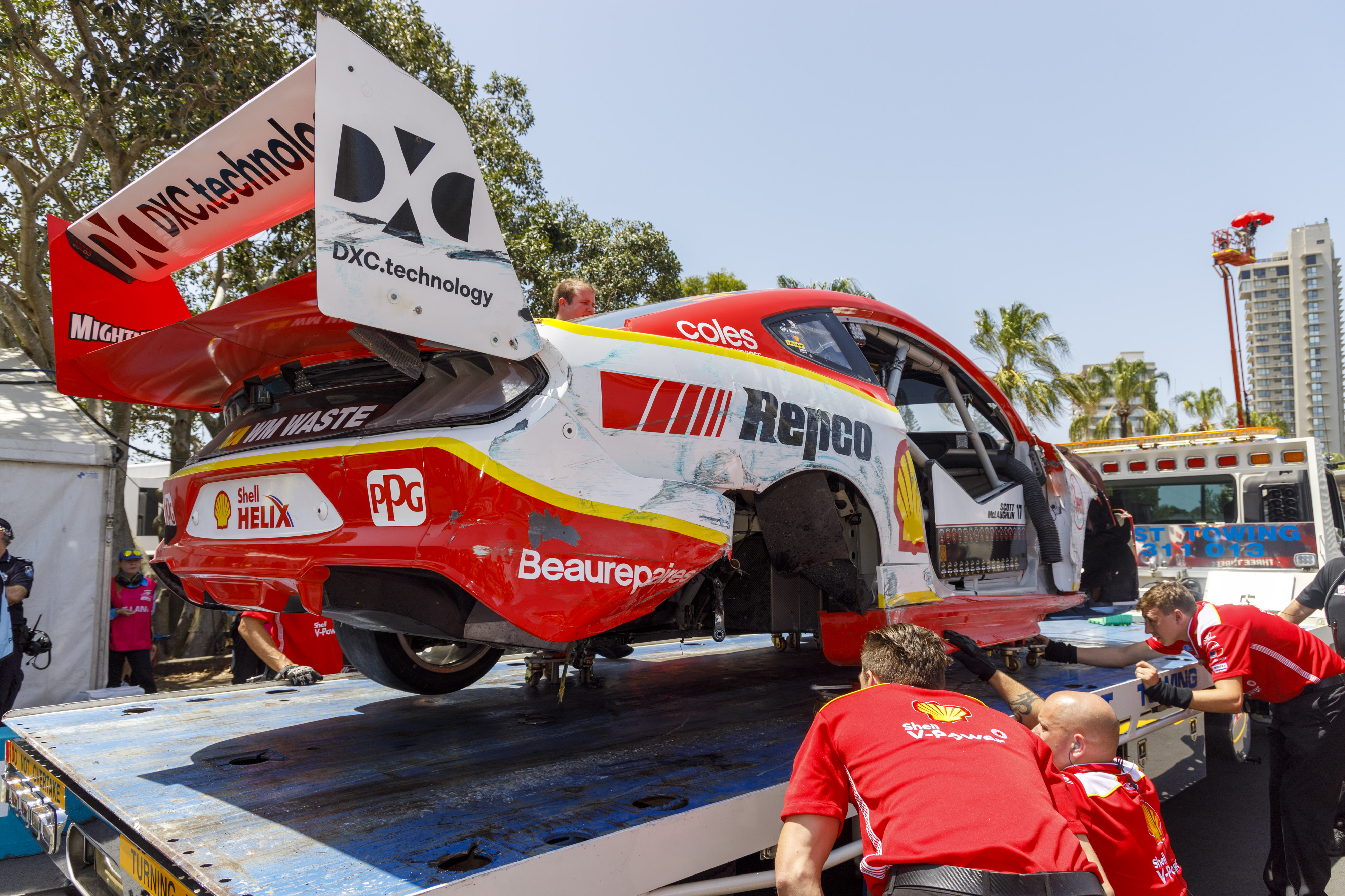GALLERY McLaughlin crash aftermath Speedcafe