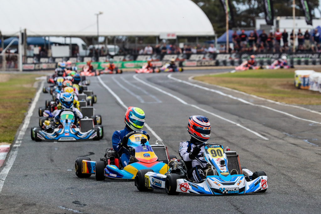 Actionfilled qualifying day at Australian Kart Championship in Adelaide